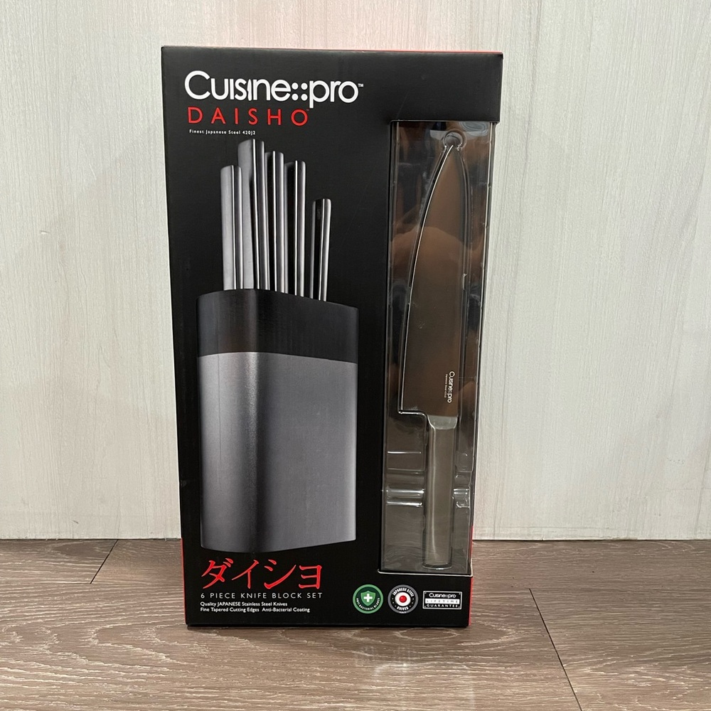 Cuisine::pro Daisho Nara 6 Piece Knife Block Graphite